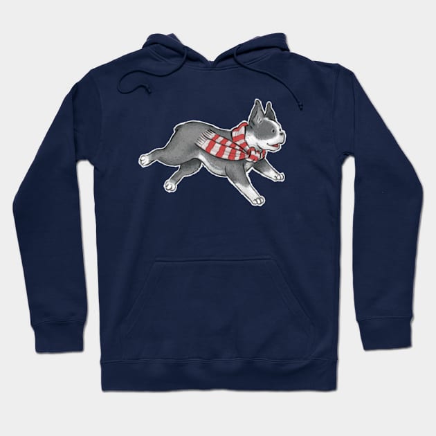 Boston Terrier Hoodie by Elspeth Rose Design